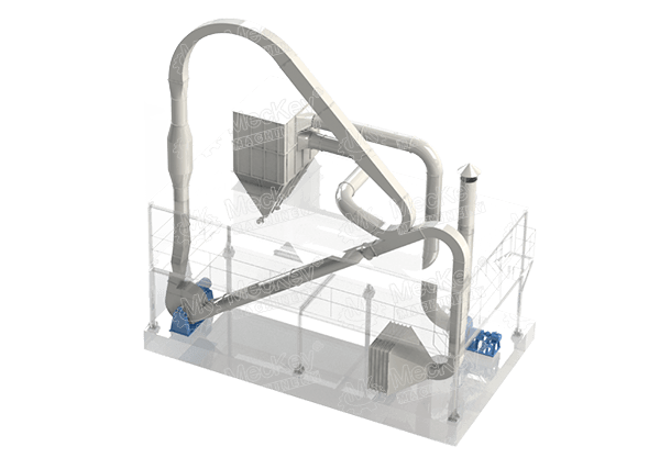 谷朊粉干燥机3D图
